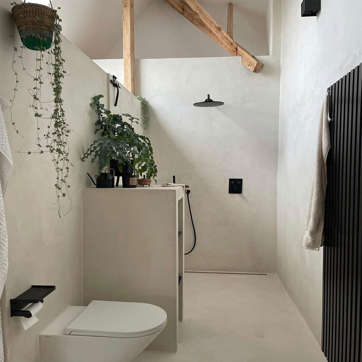 Mikrozement in der Dusche