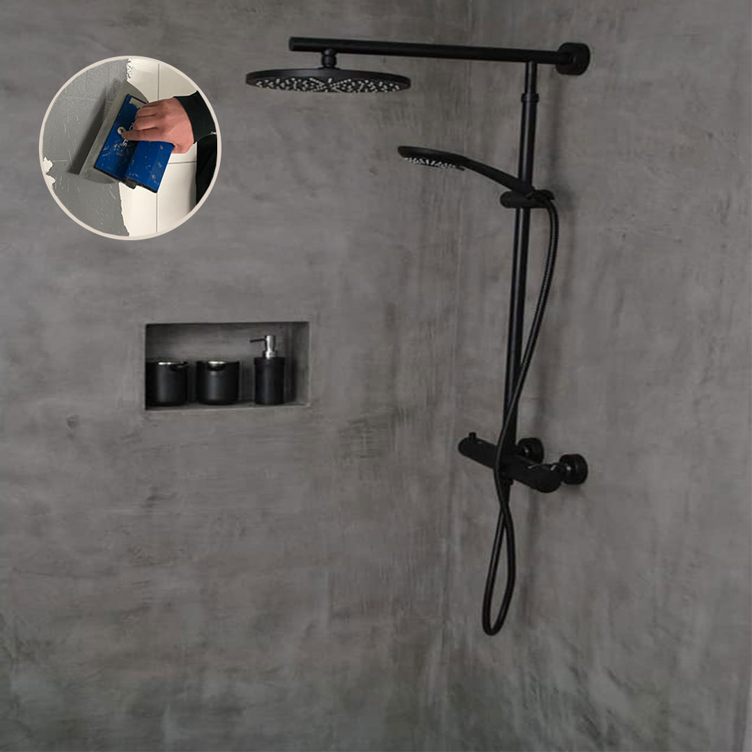 Fugenlose Mikrozement Dusche
