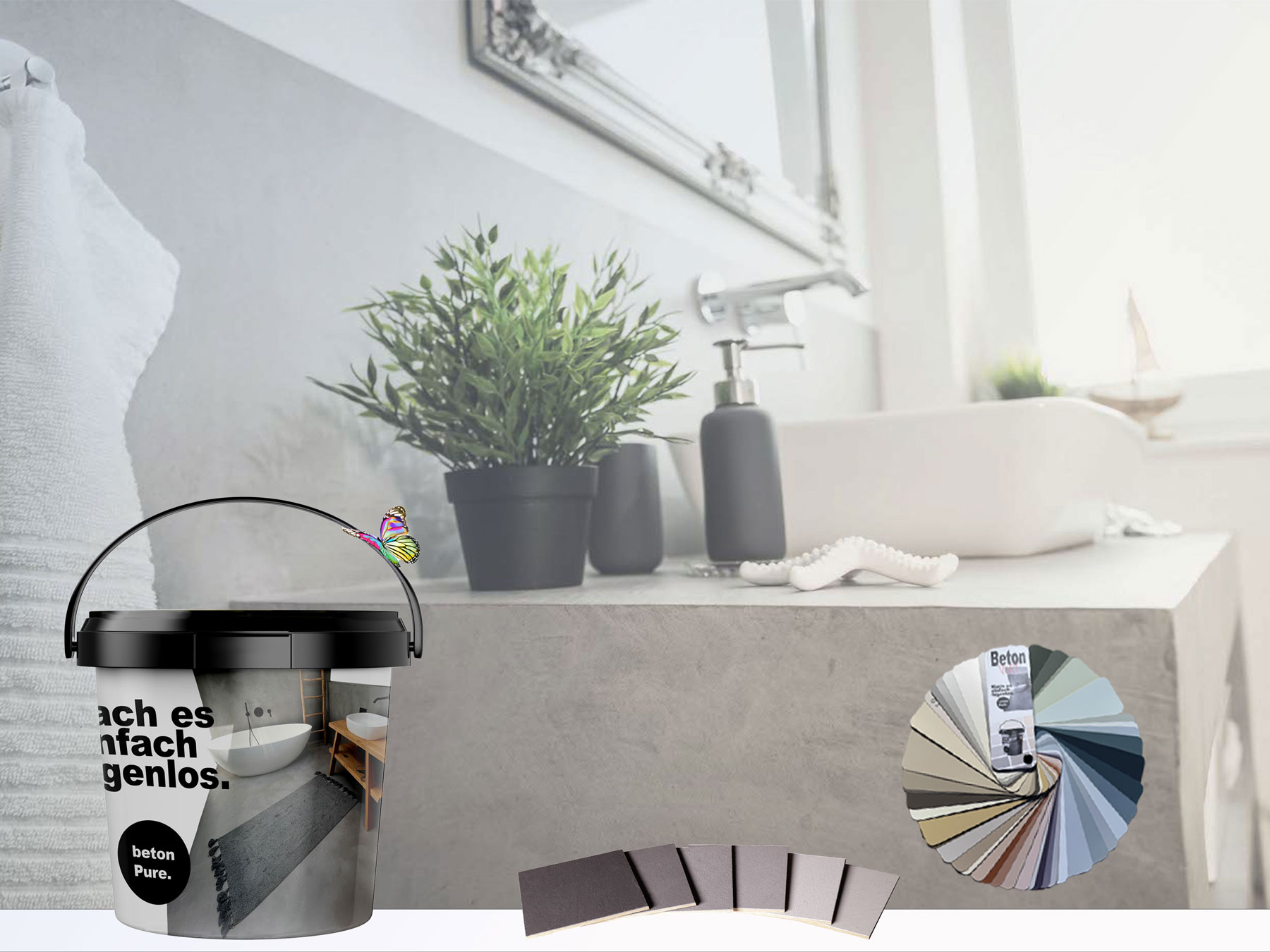 Mikrozement Farbfächer mit 2050 Farben